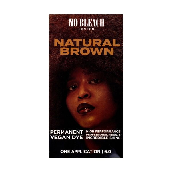 No Bleach London Permanent Hair Color Kit (6.0 Natural Brown) Bleach Free, Vegan - Dollar Fanatic