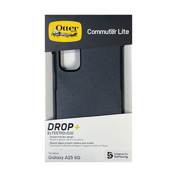 OtterBox Samsung Galaxy A25 5G Commuter Lite Series Protective Phone Case - Matte Black (77 - 95782) - Dollar Fanatic