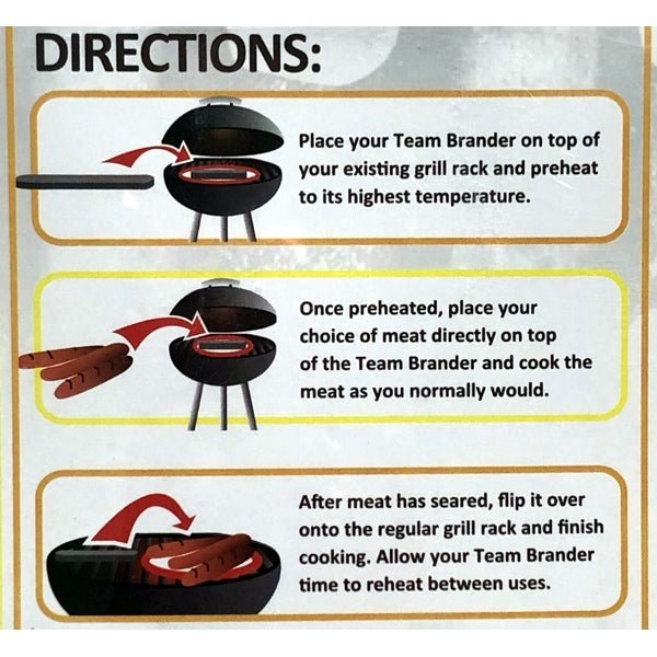 Pangea KC Royals Cast Iron BBQ Meat Brander (7.5" x 1.75") Grill on Hot Dogs, Sausage, Bratwursts - Dollar Fanatic