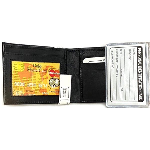 Paul Walter Leather Bi-Fold Wallet - Select Color (4.2" x 3.2") - $5 Outlet