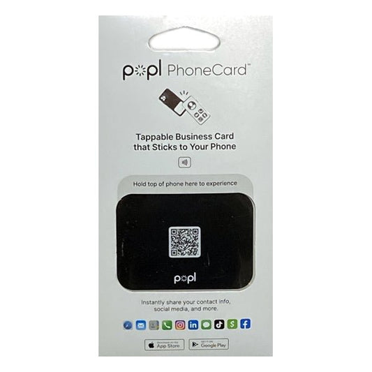 Popl PhoneCard - Tappable Business Card (Instantly Share Your Contact Info., Social Media, Websites) - Dollar Fanatic