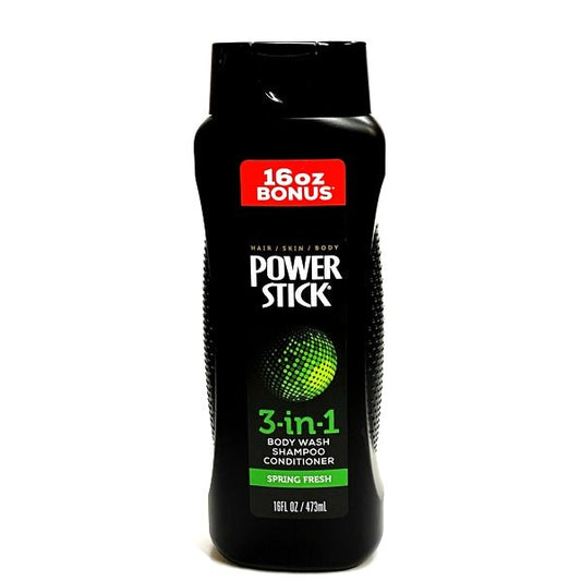 Power Stick 3-in-1 Body Wash Shampoo Conditioner - Spring Fresh (Net 16 fl. oz.) - $5 Outlet
