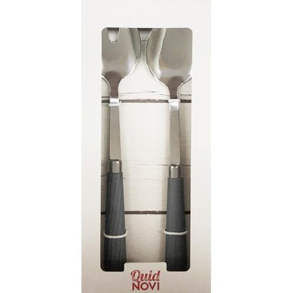 Quid Novi Premium Stainless Steel Salad Fork & Spoon - Corsica Collection (2 - Piece Set) - Dollar Fanatic