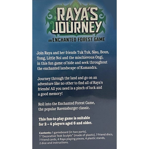Raya's Journey An Enchanted Forest Board Game - 2 to 4 players(For ages 6+) - Dollar Fanatic