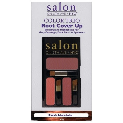 Salon on 5th Ave/NYC Color Trio Root Touch Up (Brown to Auburn Shades) Quick Fix Concealing Powder - DollarFanatic.com