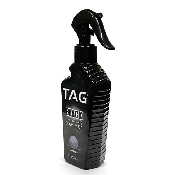 Tag Black Fine Fragrance Body Mist Spray - Midnight (Net 8 fl. oz.) - Dollar Fanatic