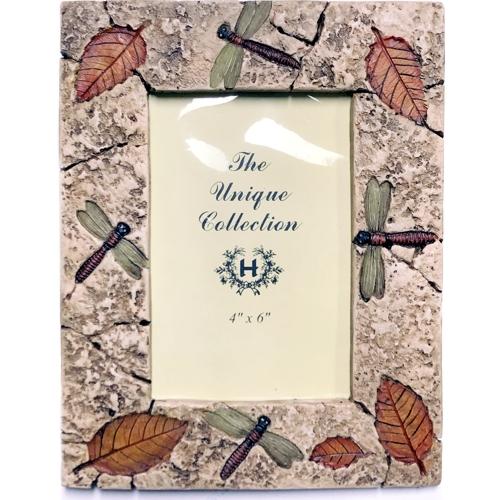 The Unique Collection Dragonflies Themed Photo Frame (Holds 4" x 6" Picture) Gift Boxed - $5 Outlet