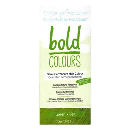 Tints of Nature Bold Colours Semi - Permanent Hair Color Kit (Green) For Natural Blonde to Bleached Blonde Hair, Lasts up to 6 - 12 Washes - Dollar Fanatic