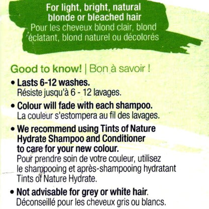 Tints of Nature Bold Colours Semi - Permanent Hair Color Kit (Green) For Natural Blonde to Bleached Blonde Hair, Lasts up to 6 - 12 Washes - Dollar Fanatic