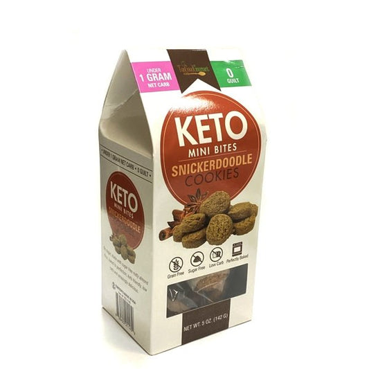 Too Good Gourmet Keto Mini Bites Snickerdoodle Cookies (Net Wt. 5 oz.) Made with Almond & Coconut Flour - $5 Outlet