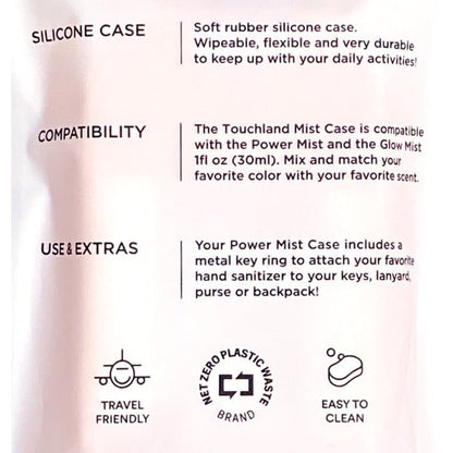 Touchland Silicone Case with Keyring - Candy Red (Fits Touchland Mist Spray) Match with Your Favorite Scent - Dollar Fanatic