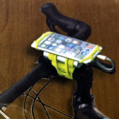 Trek Terra Universal Smart Phone Handlebar Mount for Bike, Gym Equipment, Stroller (Neon Green) - Dollar Fanatic