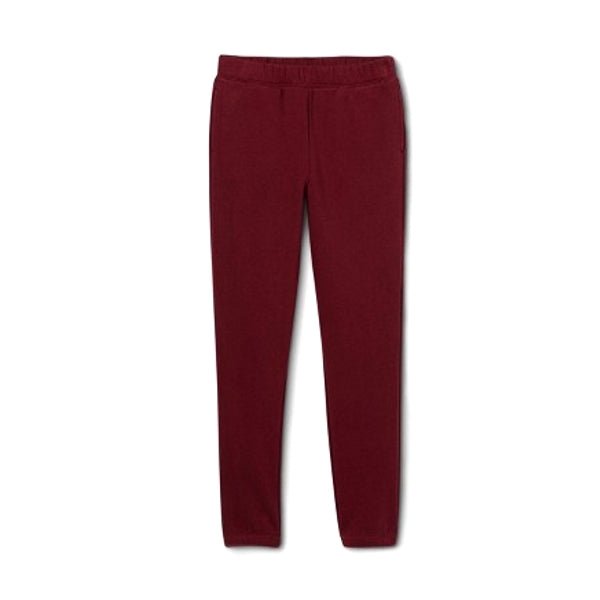 Art Class Kids Fleece Jogger Sweat Pants with Side Pockets - Crimson Red (Size XL - 14/16) - DollarFanatic.com