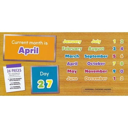 Astrobrights Magnetic Month and Date Kit (26-Piece Set) - DollarFanatic.com