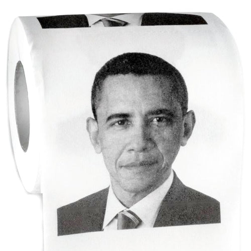 Big Mouth Obama Toilet Paper - Funny Collectible (1 Roll of 240 Sheets each) Individually Plastic Wrapped - DollarFanatic.com