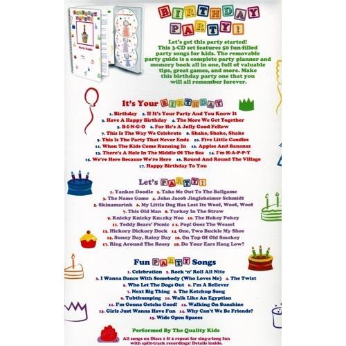Birthday Party! (3-Music CDs & Party Guide Gift Box Set) - DollarFanatic.com