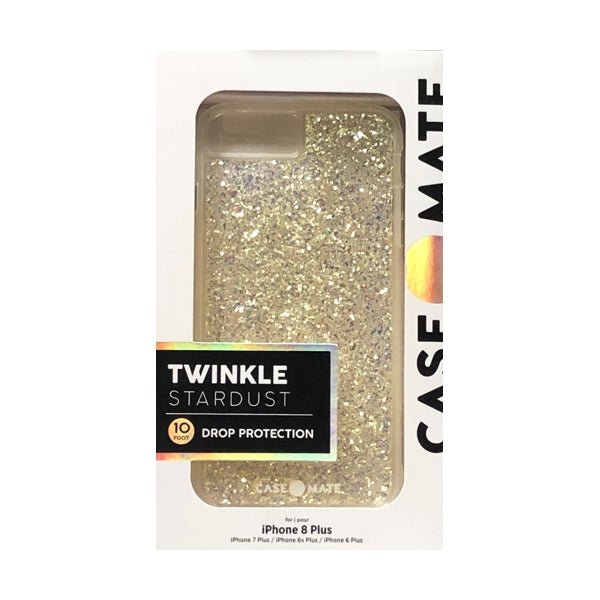 Case-Mate iPhone 8 Plus Twinkle Stardust Phone Case (Gold Metallic Glitter) Also fits iPhone 7 Plus, iPhone 6/6s Plus - DollarFanatic.com