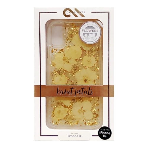 Case-Mate iPhone X Karat Petals 2-Piece Protection Case Cover (Gold) Also fits iPhone Xs - DollarFanatic.com