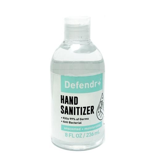 Clearance - Defendr+ Moisturizing Hand Sanitizer - Unscented (8 fl. oz.) Best By Date 05/31/2022 - DollarFanatic.com