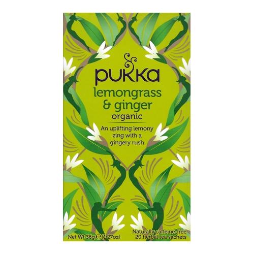 Clearance - Pukka Organic Lemongrass & Ginger Herbal Tea (20 Pack) Best By Date: 08/31/2022 - DollarFanatic.com