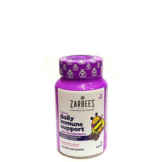 Clearance - Zarbee's Children's Daily Immune Support Vitamins with Real Elderberry - Berry (21 Gummies) Best By Date 10/2023 - 03/2024 - $5 Outlet