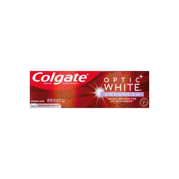 Colgate Optic White Advanced Anticavity Fluoride Toothpaste - Sparkling White (Net Wt. 0.75 oz. ) - DollarFanatic.com