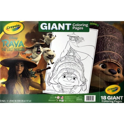 Crayola Giant Coloring Pages Book - 12" x 18" (18 Pages) Select Character - DollarFanatic.com