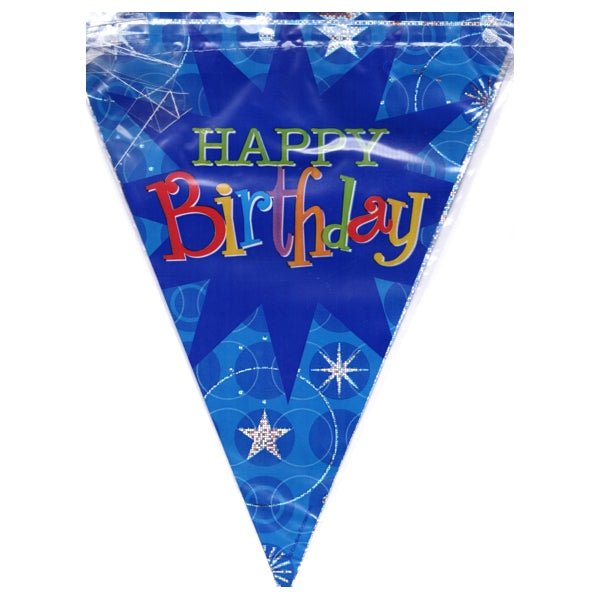 Creative Expressions Happy Birthday Flag Pennant Party Banner - Birthday Wishes (12 ft.) - DollarFanatic.com
