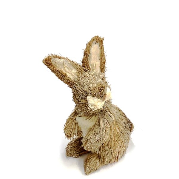 Crescent Bunny Straw Figurine - Select Style (6" to 7" Tall) - DollarFanatic.com