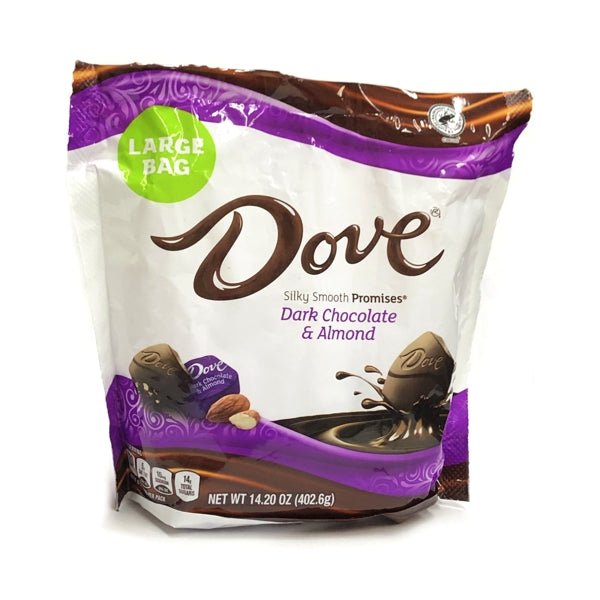 Dove Dark Chocolate & Almond Chocolate Candies (Net Wt. 14.2 oz.) Large Package - DollarFanatic.com