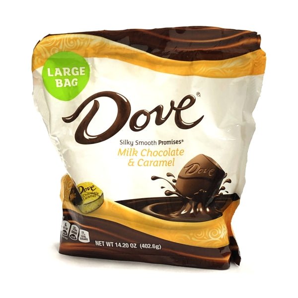 Dove Milk Chocolate & Caramel Chocolate Candies (Net Wt. 14.2 oz.) Large Package - DollarFanatic.com