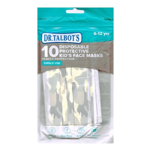Dr. Talbot's Kids Three-Ply Disposable Protective Face Masks (10 Pack) Select Design - DollarFanatic.com