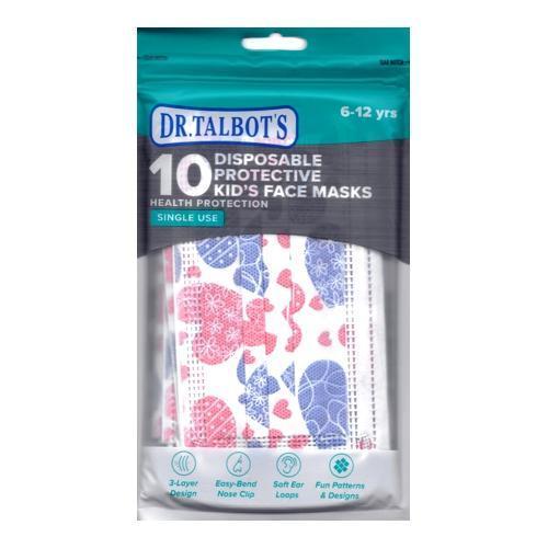 Dr. Talbot's Kids Three-Ply Disposable Protective Face Masks (10 Pack) Select Design - DollarFanatic.com