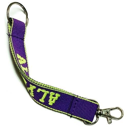 Embroidered Name Keychain Nylon Key Strap & Clip (1" x 7.75") Select Name Starting with "M" - DollarFanatic.com