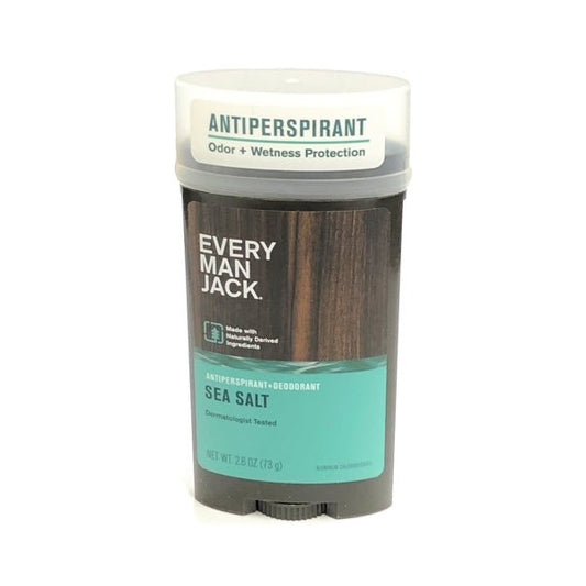 Every Man Jack Antiperspirant Deodorant - Sea Salt (Net wt. 2.6 oz.) Odor and Wetness Protection - DollarFanatic.com