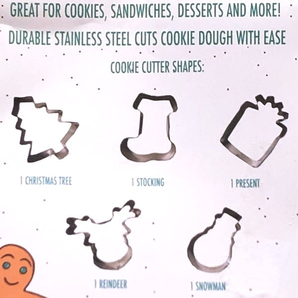Evriholder Dashing Through the Dough Holiday-Shaped Cookie Cutter Set (6-Piece Set) - DollarFanatic.com