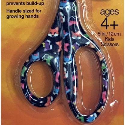 Fiskars 5" Blunt-Tip Kids Safety Scissors - Multicolor (Nocturnal Zoo Animals) - DollarFanatic.com