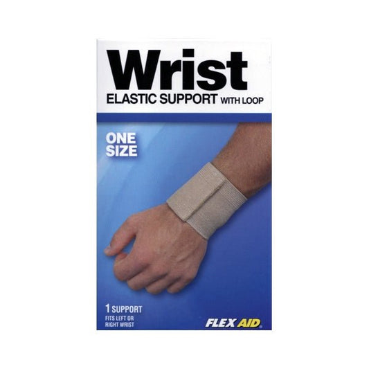 Flex Aid Adjustable Wrist Support with Loop - Natural Beige(Fits Left or Right Wrist) - DollarFanatic.com