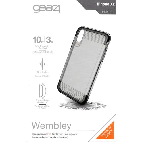 Gear4 iPhone XR Wembly D30 Protective Phone Case (Translucent Smoke) For iPhone XR - DollarFanatic.com