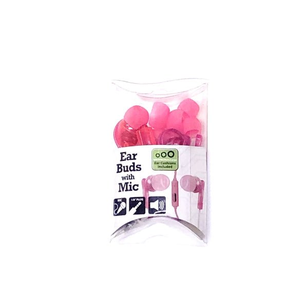 GetCharged Earbuds with Microphone (Select Transparent Color) Includes Extra Ear Bud Cushion Tips - DollarFanatic.com