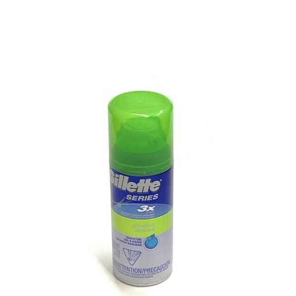 Gillette Series Shave Gel - Sensitive Skin (Net wt. 2.5 oz.) 3X Action Hydrates, Protects, Refreshes - DollarFanatic.com