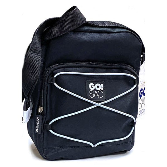 Go! Sac Kali Nylon Crossbody Bag - Black (10"h x 7"w x 4"d) - $5 Outlet