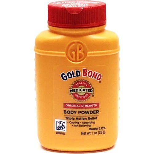 Gold Bond Medicated Body Powder - Original Strength (Net wt. 1 oz.) Travel Size - DollarFanatic.com