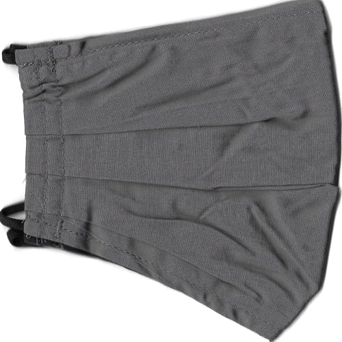 Goodfellow Adult Fabric Face Masks with Ear Loops & Filter Pocket Gray/Black - L/XL (2 Pack) Stylish Pleated Design - DollarFanatic.com