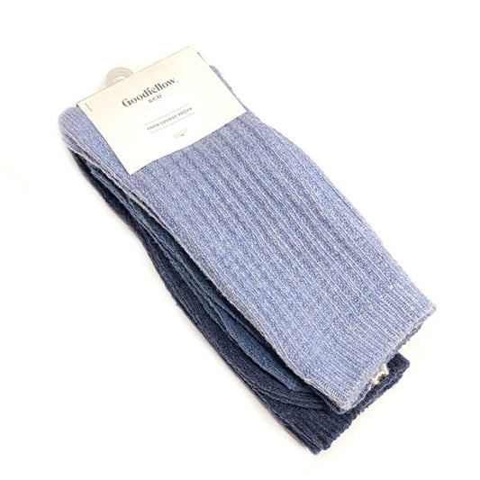 Goodfellow Men's Waffle Knit Crew Style Socks - Blue (3 Pair) - $5 Outlet