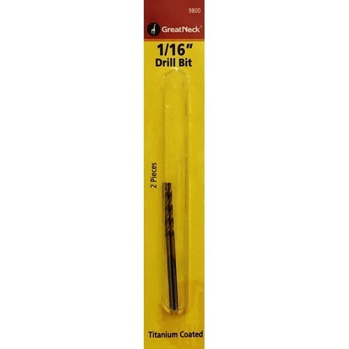 Great Neck 1/16" Titanium Coated Drill Bit Set - 2 Pack (9800) - $5 Outlet
