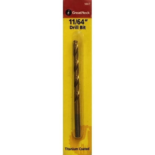Great Neck 11/64" Titanium Coated Drill Bit (9807) - $5 Outlet