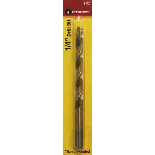 Great Neck 1/4" Titanium Coated Drill Bit (9812) - $5 Outlet