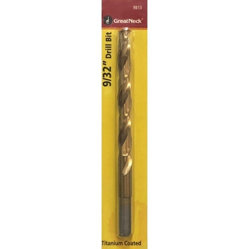 Great Neck 9/32" Titanium Coated Drill Bit (9813) - $5 Outlet