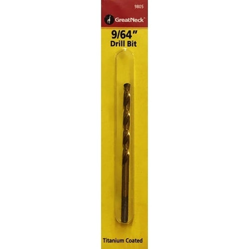 Great Neck 9/64" Titanium Coated Drill Bit (9805) - $5 Outlet